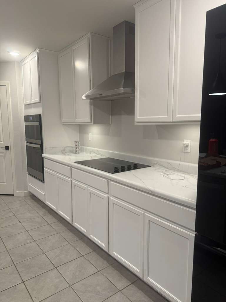 Cabinet refinishing detail